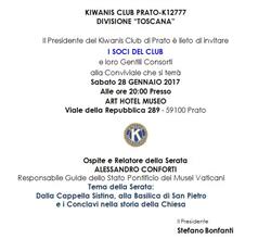 KC Prato - Invito a Conviviale con relatore