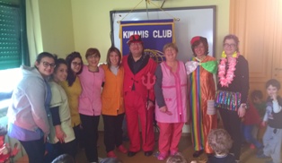 Festa di Carnevale Kiwanis Club Biella Victimula Pagus con i bimbi dell'asilo
