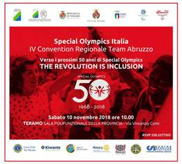La Divisione 11 Abruzzo-Puglia partecipa attivamente alla IV Convention Special Olympics Team Abruzzo