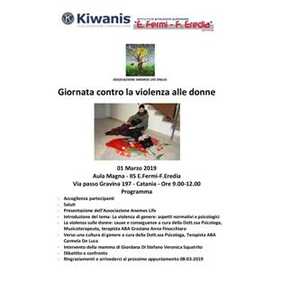 KC Catania Nord Ponte del Sapere - Invito a conferenza per la Giornata contro la violenza alle donne