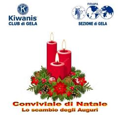 KC Gela - Conviviale di Natale in interclub con Fidapa e raccolta di generi di prima necessità per famiglie bisognose