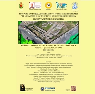 KC Antonello da Messina - Conferenza di presentazione progetto recupero storico-archeologico del Convento di S. Maria di Gesù sup. di Messina