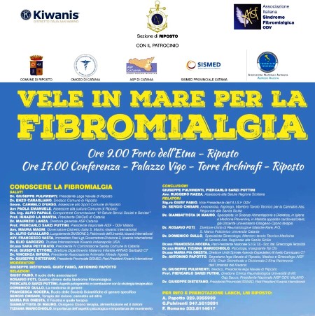 Divisione 2 - Etna Patrimonio dell'Umanità - Conclusasi la Giornata di sensibilizzazione sulla fibromialgia con una veleggiata e con un'interessante conferenza