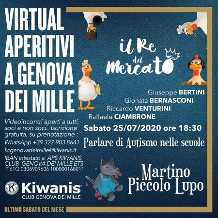 KC Genova dei Mille - Aperitivo virtuale per parlare di autismo nelle scuole