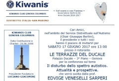 KC Genova Columbus - Invito a una conferenza sull'autismo