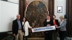 Il KC Pescara partecipa al restauro di una tela insieme ad altri club service