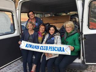 KC Pescara - Dono di coperte e vestiario all'Agape onlus di Lanciano per le famiglie bisognose