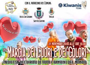 KC Pescara - Marcia dei cuori e dei colori in difesa dei diritti di tutti i bambini del mondo