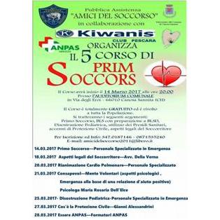 KC Pescara promuove Corso di Primo Soccorso - 1° incontro
