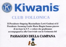 KC Follonica - Passaggio della Campana e service a favore dell'U.I.C.I. Sez.di Grosseto