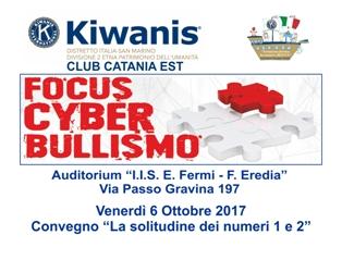KC Catania Est organizza Convegno Cyberbullismo venerdi 6 ottobre
