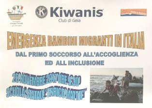KC Gela - Convegno sui bambini migranti in occasione della Giornata Internazionale per i Diritti dell'Infanzia