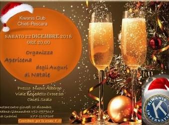 Il KC Chieti-Pescara organizza per gli Auguri di Natale una serata di beneficenza