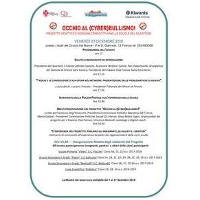 KC Firenze - Evento conclusivo del progetto Cyberbullismo per le scuole con convegno e mostra lavori degli alunni