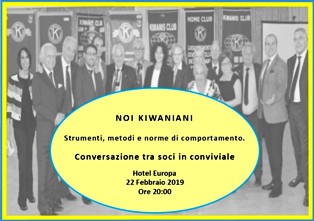 KC Peloro Messina - “Noi kiwaniani”... Conversazione fra soci in conviviale sui valori kiwaniani
