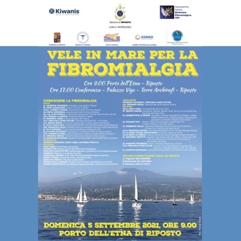 Dal Chair Distrettuale per la Fibromialgia, Antonino Papotto - Evento “Vele in mare per la fibromialgia”, 5 settembre 2021