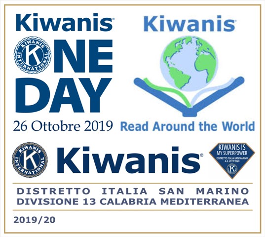 Divisione 13 Calabria Mediterranea - Il Kiwanis celebra il suo “One Day” donando libri ai bambini