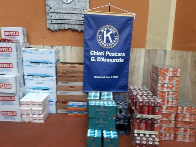 Il KC Chieti Pescara G. D’Annunzio dona generi alimentari alle famiglie in quarantena difficoltà