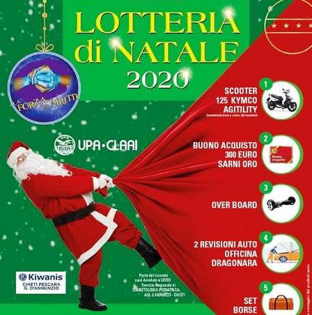 KC Chieti Pescara G.D'Annunzio - Lotteria di Natale per donare uno statimetro digitale al servizio regionale di diabetologia pediatrica dell'ASL 2 Chieti