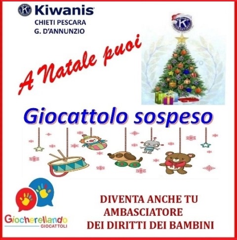 KC Chieti Pescara G. D’Annunzio - Un “dono sospeso” per Natale ai bambini in famiglie bisognose in quarantena
