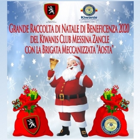 KC Messina Zancle - Kiwanis e Brigata Aosta insieme per una grande Raccolta di Natale di Beneficenza