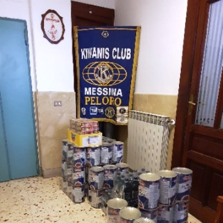 Il KC Peloro Messina dona derrate alimentari alla Mensa Sant'Antonio per emergenza Covid-19