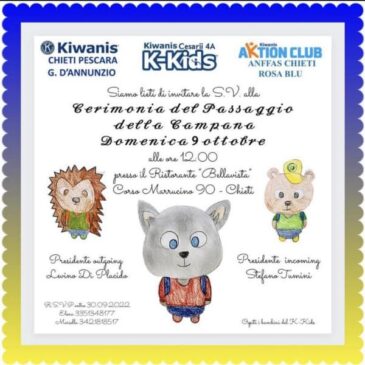 KC Chieti Pescara “G.D’Annunzio”, K-Kids e Aktion club – Passaggio della Campana