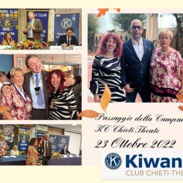 Passaggio della Campana nei Kiwanis Club Chieti Theate, Francavilla al Mare e Pescara – Passaggio delle Insegne nella Divisione 11