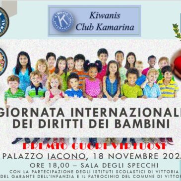 KC Kamarina – Premio “Cuori virtuosi” per la Giornata Internazionale dei diritti dell’Infanzia