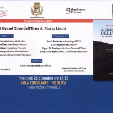 KC Etneo – Presentazione del libro “Il Gran Tour dell’Etna”