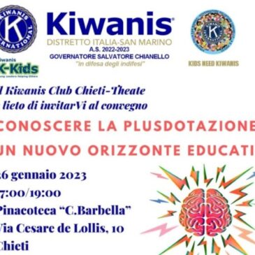 KC Chieti Theate – Convegno “Conoscere la plusdotazione: un nuovo orizzonte educativo