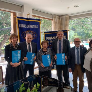 Dal Governatore – Accordo di collaborazione tra Kiwanis DISM e Unicef Italia
