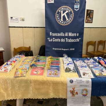 KC Francavilla al mare e la Costa dei Trabocchi – Donazione di libri e uova di Pasqua alla San Vincenzo