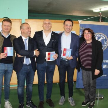 Il KC Corigliano Rossano Ippodamo da Mileto  alla presentazione di un audiolibro realizzato dagli alunni della Scuola Media Carlo Levi