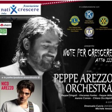 KC Kamarina  e altre asssociazioni sostengono l’Associazione “NatixCrescere” al Concerto di Peppe Arezzo