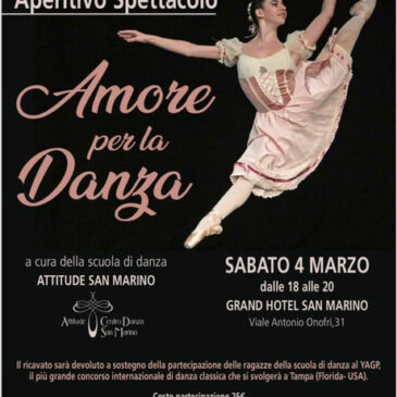 KC San Marino – Aperitivo-spettacolo a sostegno delle ragazze della scuola di danza