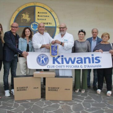 KC Chieti Pescara G.D’Annunzio – Consegna di due computer all’Ospedale di Chieti