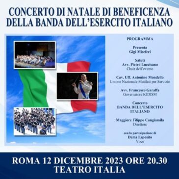 Comunicazioni dalla Segreteria distrettuale – Concerto di Natale di beneficenza