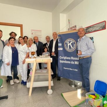 KC Corigliano Rossano Ippodamo da Mileto – Donazione di un fasciatoio al Centro Vaccinale