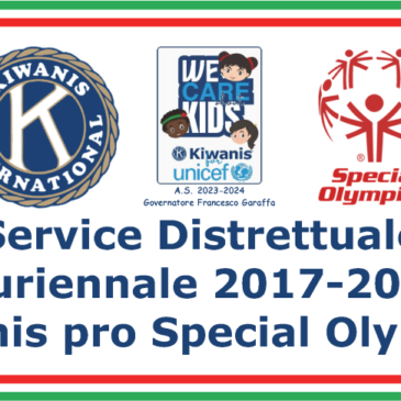 Dal Chair Kiwanis pro Special Olympics Saverio Gerardis – Presentazione del service e della Giornata per le persone con disabilità