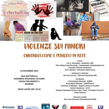 Violenze sui minori, cyberbullismo e pericoli in rete – Convegno all’ARS