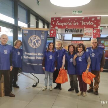 KC Francavilla al Mare e la Costa dei Trabocchi – Partecipazione alla colletta alimentare del Banco