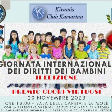 KC Kamarina – Premiati i “Cuori virtuosi” nella Giornata per i diritti dell’Infanzia e dell’Adolescenza