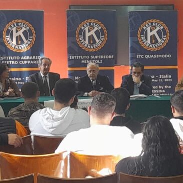 KC Messina Antonello da Messina – Consegna della Charter ai tre Key Club della città sponsorizzati dal club