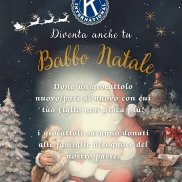 KC Città di Acri – “Diventa anche tu Babbo Natale” Raccolta di giocattoli per i bambini bisognosi