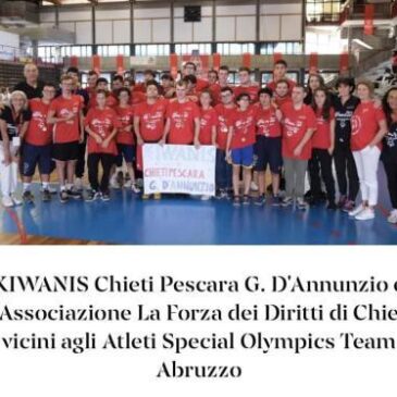 KC Chieti Pescara “G. D’Annunzio” – Donazione di divise al Team Special Olympics Abruzzo