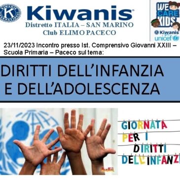 KC Elimo Paceco – Giornata per i diritti dell’Infanzia presso la scuola primaria Giovanni XXIII