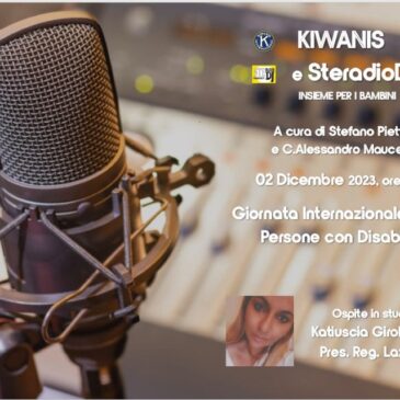 Kiwanis e SteradioDJ per la Giornata Internazionale della disabilità