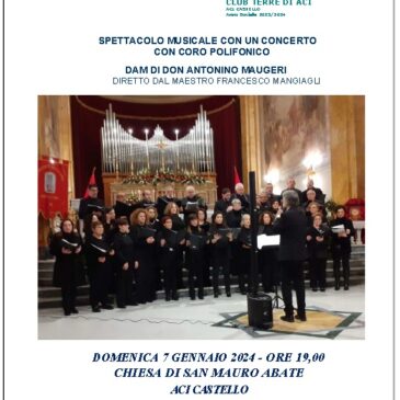 KC Terre di Aci – Concerto natalizio del Coro Polifonico DAM di Don Antonio Maugeri