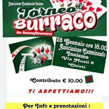 KC Chieti Pescara “G.D’Annunzio” – Torneo di burraco per beneficenza